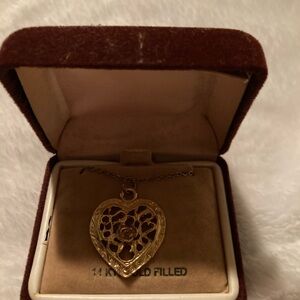 NIB Gold Filled Heart Necklace